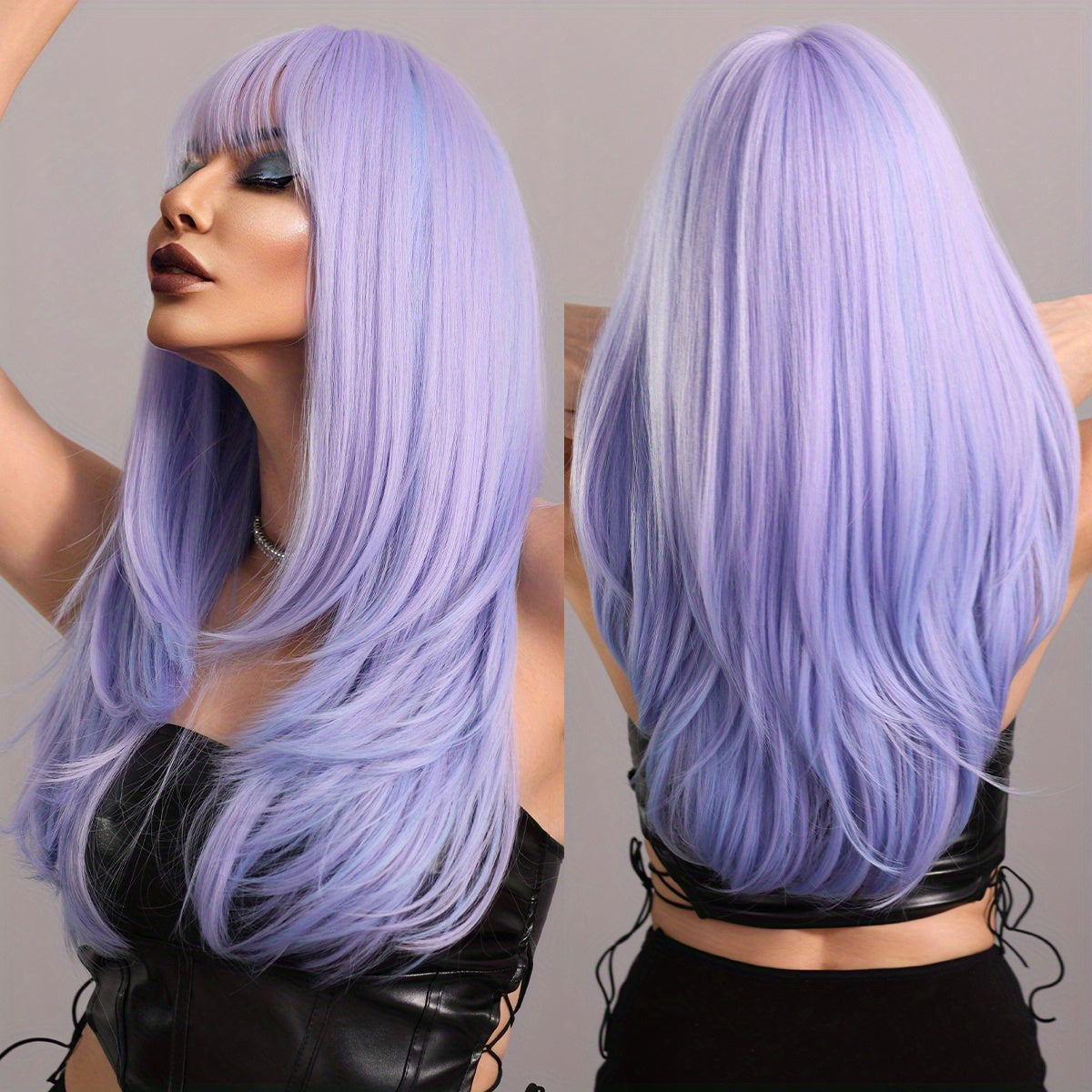 Elegant Brown Bangs Wig