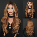 Elegant Ombre Brown Curly Wig-4