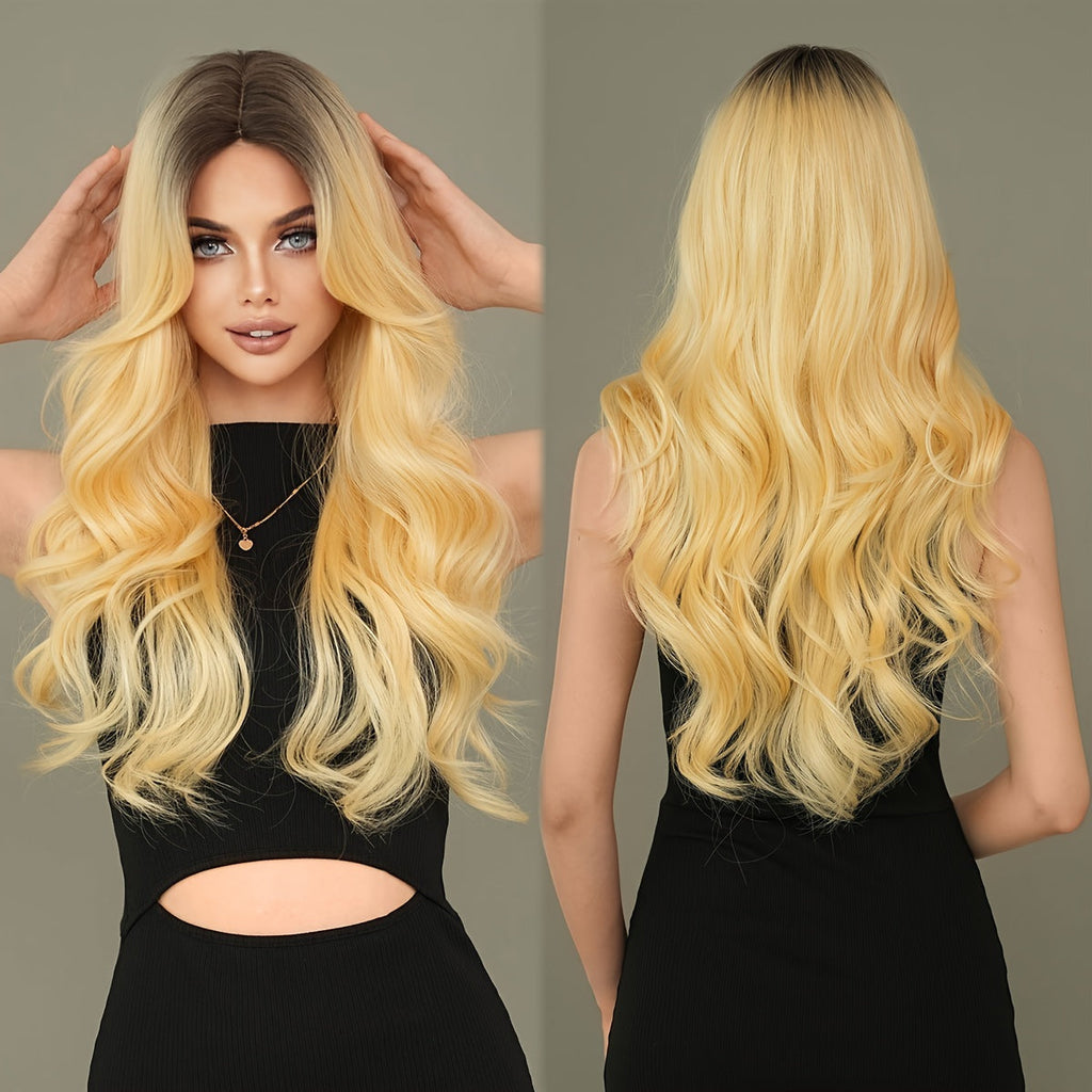 Elegant Ombre Brown Curly Wig-6
