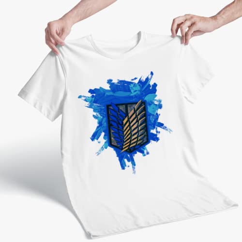 T-shirt à l'effigie de l'emblème bleu du bataillon d'exploration de l'AOT