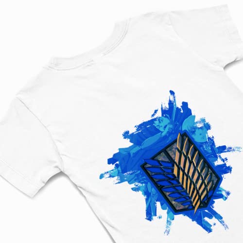 T-shirt à l'effigie de l'emblème bleu du bataillon d'exploration de l'AOT